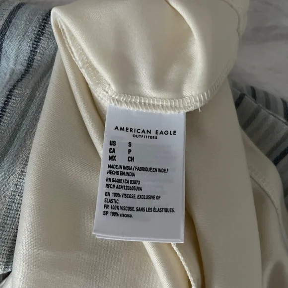 AMERICAN EAGLE OUTFITTERS Striped Blue White Halter Mini Dress size S - Picture 5 of 6